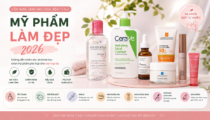 Mỹ phẩm làm đẹp: Cẩm nang Skincare toàn diện từ A-Z năm 2026